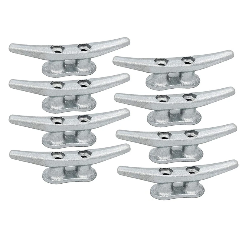 

4 Inch Galvanized Iron Dock Cleat,Rope Cleat,Anchor Line Cleat-Perfect For Boat Docks,Decks,Piers For Tying Up