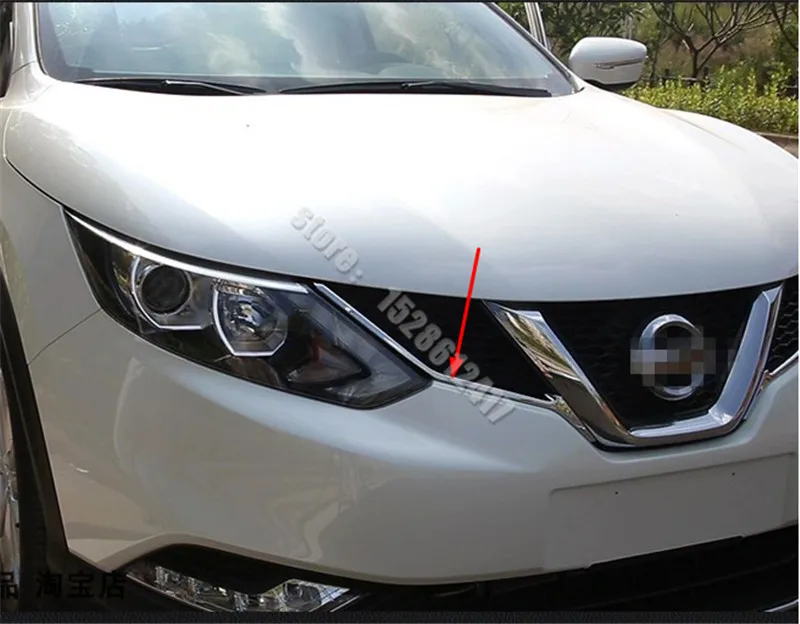 

For Nissan Qashqai J11 2016 2017 2018 ABS car front grille mesh frame trim Car styling