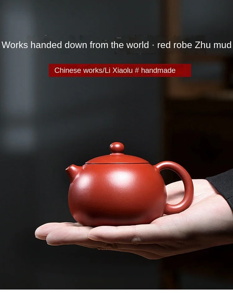 

Yixing Purple Clay Pure Handmade Dahongpao Xi Shi pot Home Use Tea Set