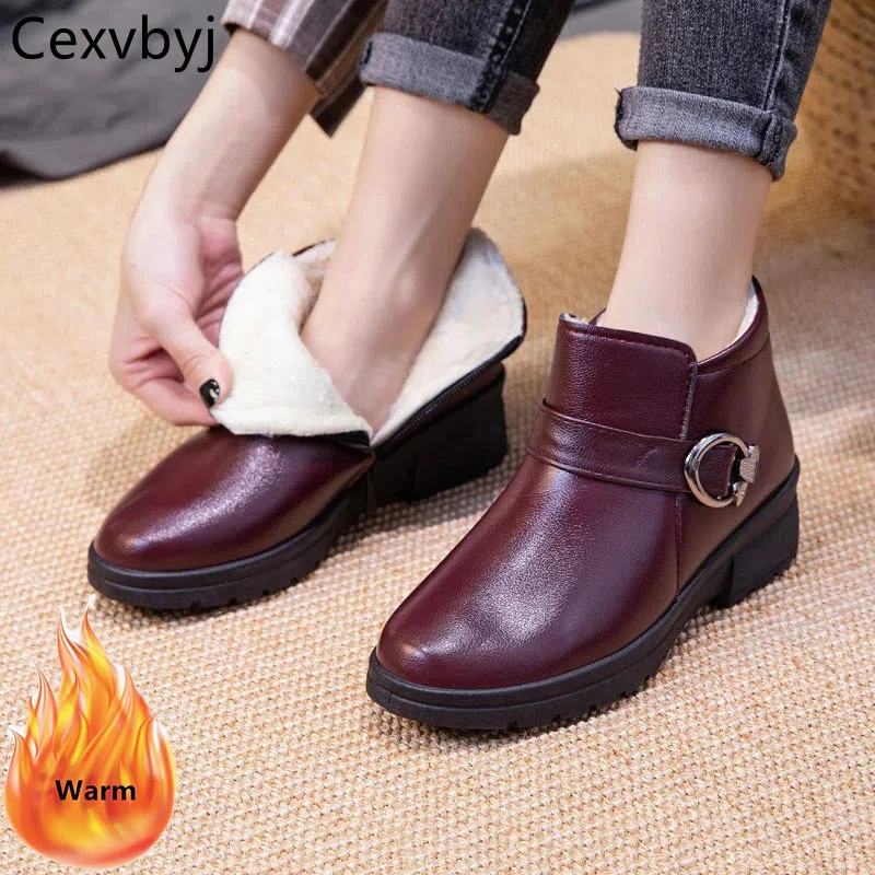 

Ботильоны женские зимние с бархатной подкладкой, теплые черные, на молнии сбоку, Нескользящие, хлопок, модная утепленная мягкая подошва