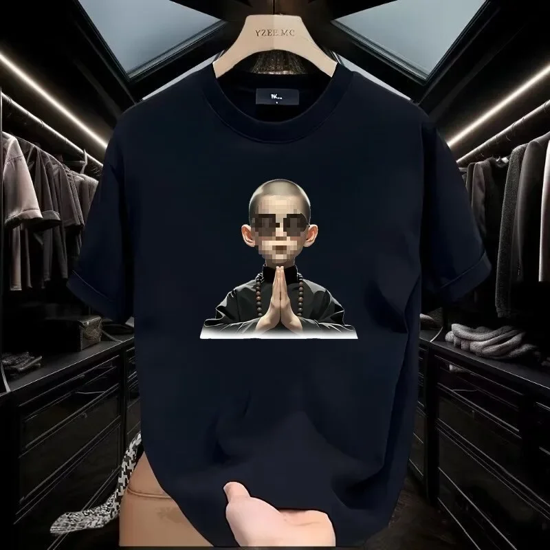 Модная брендовая мужская футболка Новинка лета 2024 универсальный топ в стиле Ins