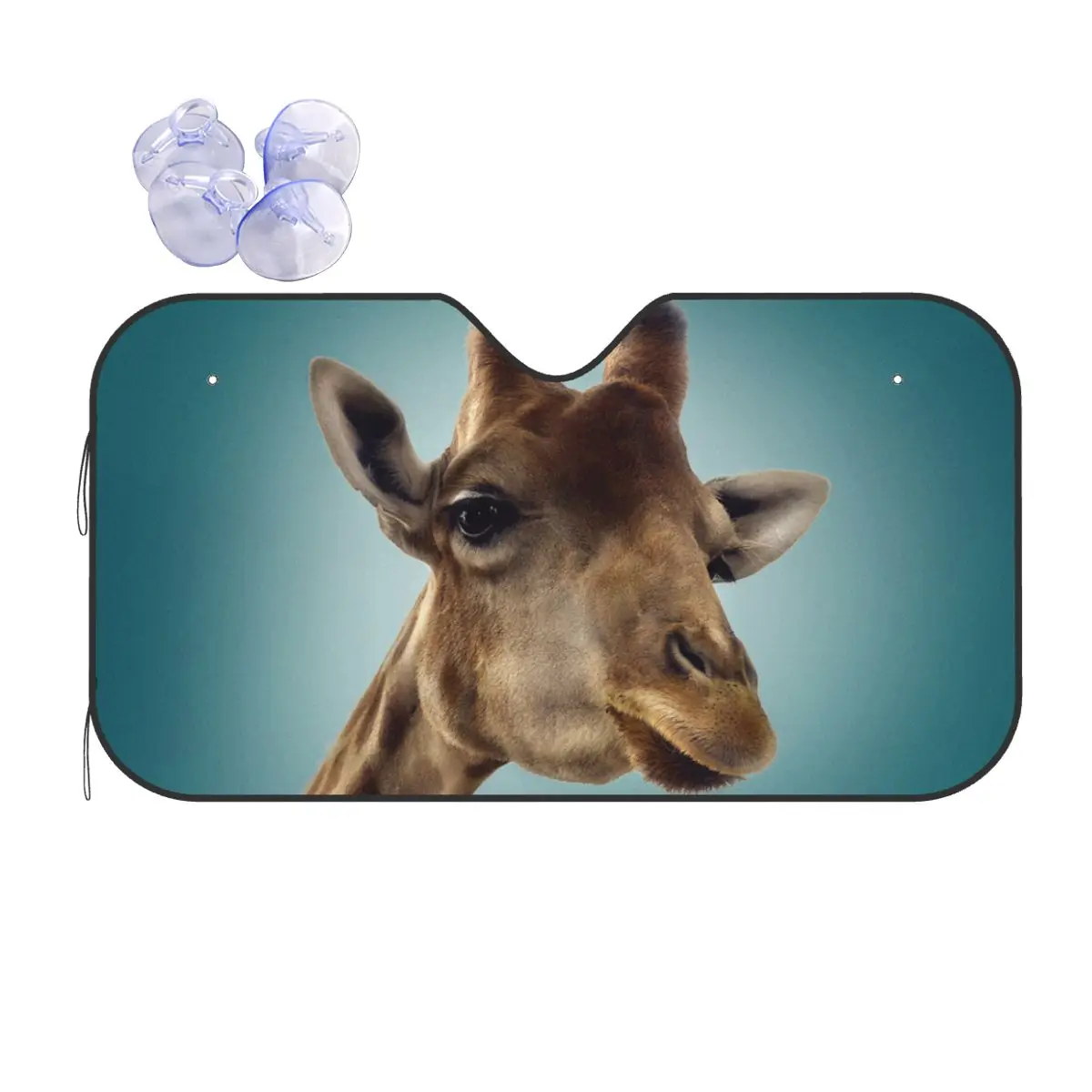 

Giraffe Sunshade Windscreen Animals Fold-up Car Front Window Visor 76x140cm Car Sunshade Accessories Covers