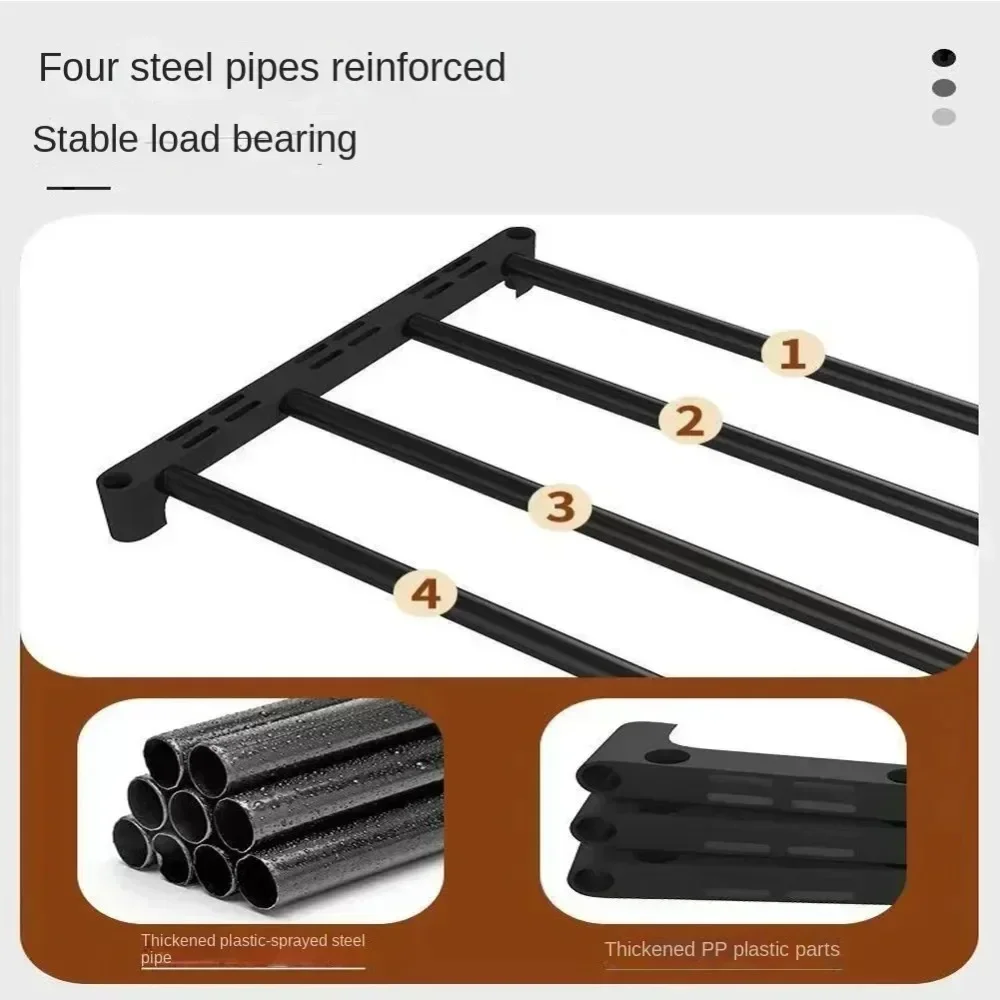 Металлическая Полка Для Обуви-органайзер Многослойная Железная Подставка Обуви