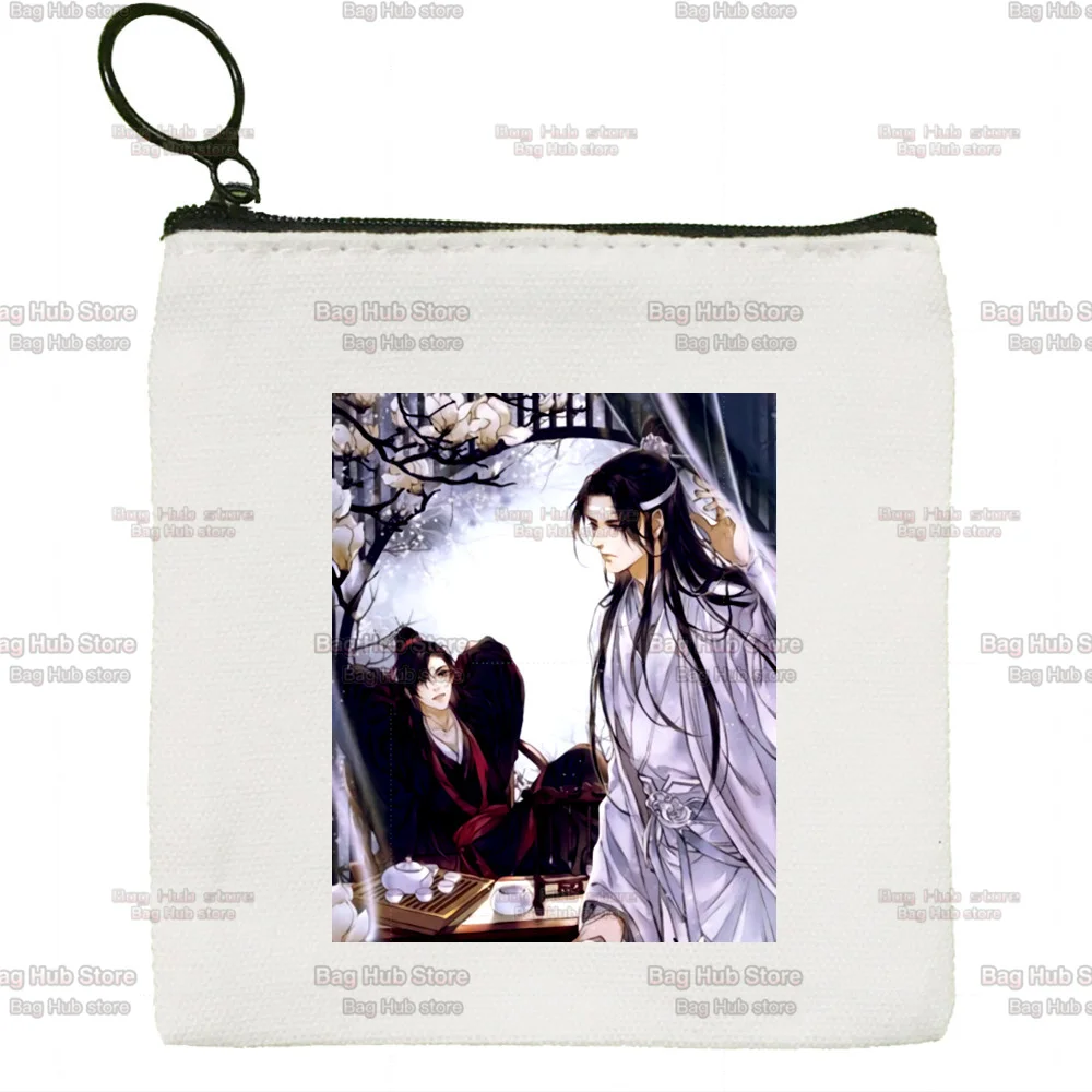 Mo Dao Zu Shi Graphic Wei Wuxian Lan Wangji Cute Key Coin Purse for Teenager Cartoon Cute Card Bag Little Girl Purses
