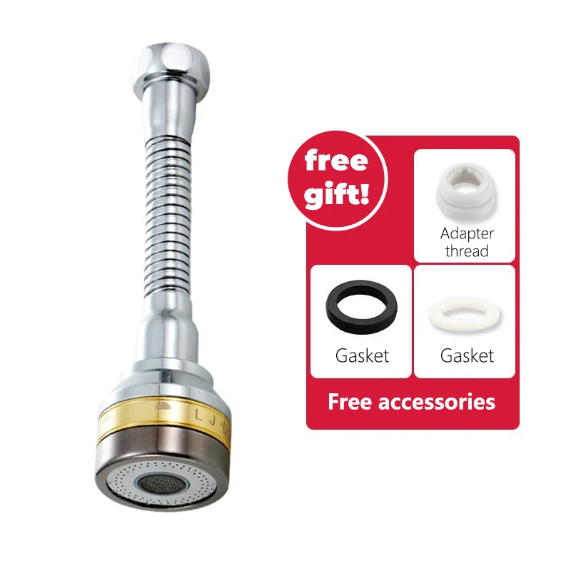 

Медный универсальный кухонный смеситель, вращение на 360 градусов, удлинительная трубка, защита от брызг, с пеногенератором, усилитель давления, носик для воды