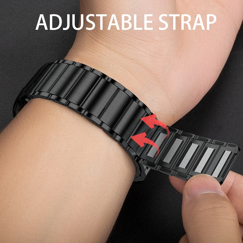 Luxury Stainless Steel Bracelet for Apple Watch Series 8 7 6 5 4 3 41mm 45mm Ultra 49mm for IWatch 38mm 42mm 44mm Magnetic Strap