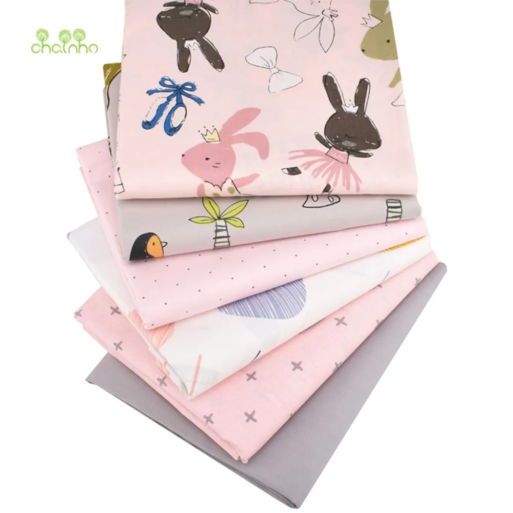 

Chainho,Printed Twill Cotton Fabric,Patchwork Cloth,DIY Sewing & Quilting Fat Quarters Material,6pcs/Lot,Cartoon Series,QC144