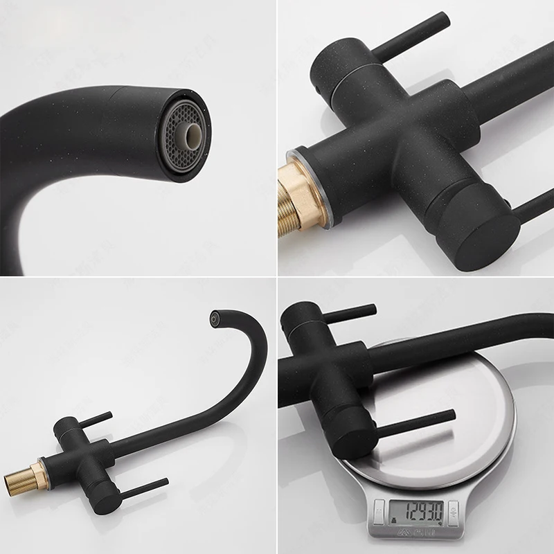 Фильтр для кухни кран питьевой воды крепление на палубе черный смеситель поворот