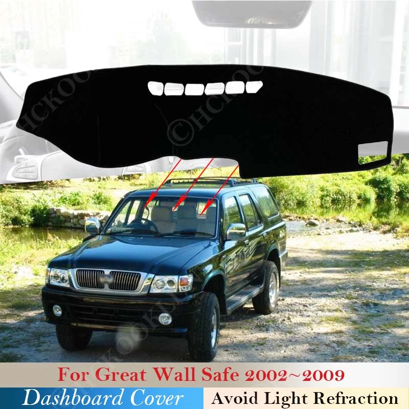 

Dashboard Protector Cover Dash Board Mat Carpet Pad for Great Wall Safe 2002~2009 2003 Sun Shade Cape Blanket Car Inner Anti-sun