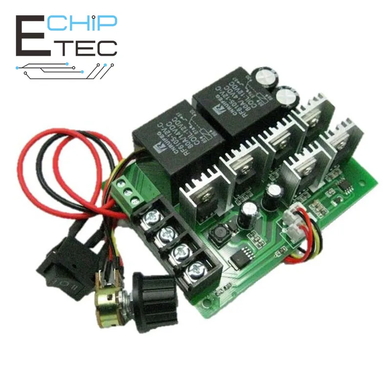 Купи Free shipping High Power 2000W 40A Forward and Reverse Motor Speed Controller PWM Brush Motor Controller DC 12V 24V 36V за 1,060 рублей в магазине AliExpress