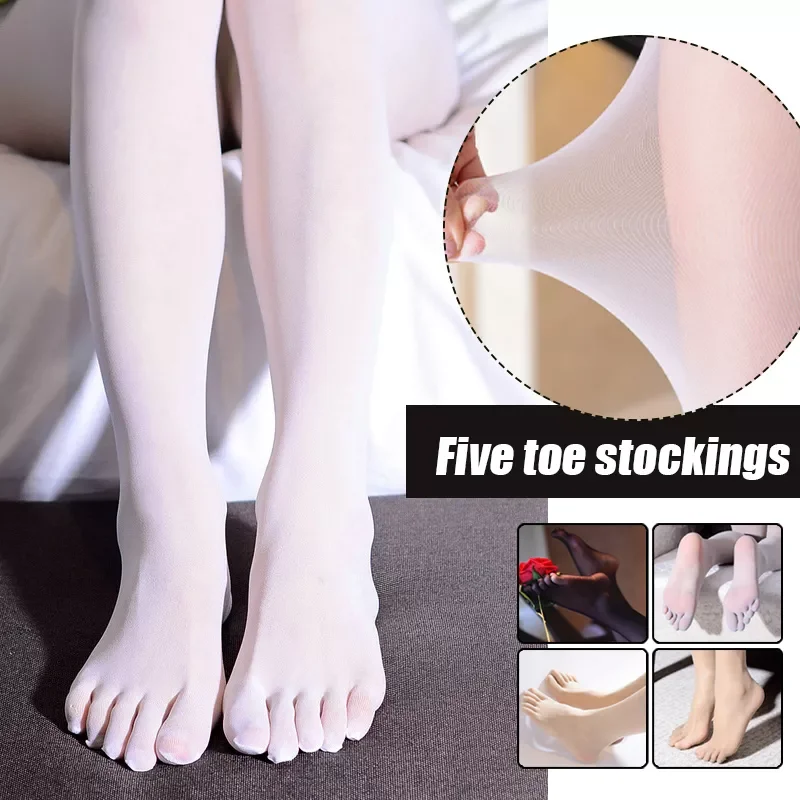 

Super Thin Seamless T-Crotch Separate Five Toes Pantyhose Sexy Tights Women Nylon Transparent Stocking