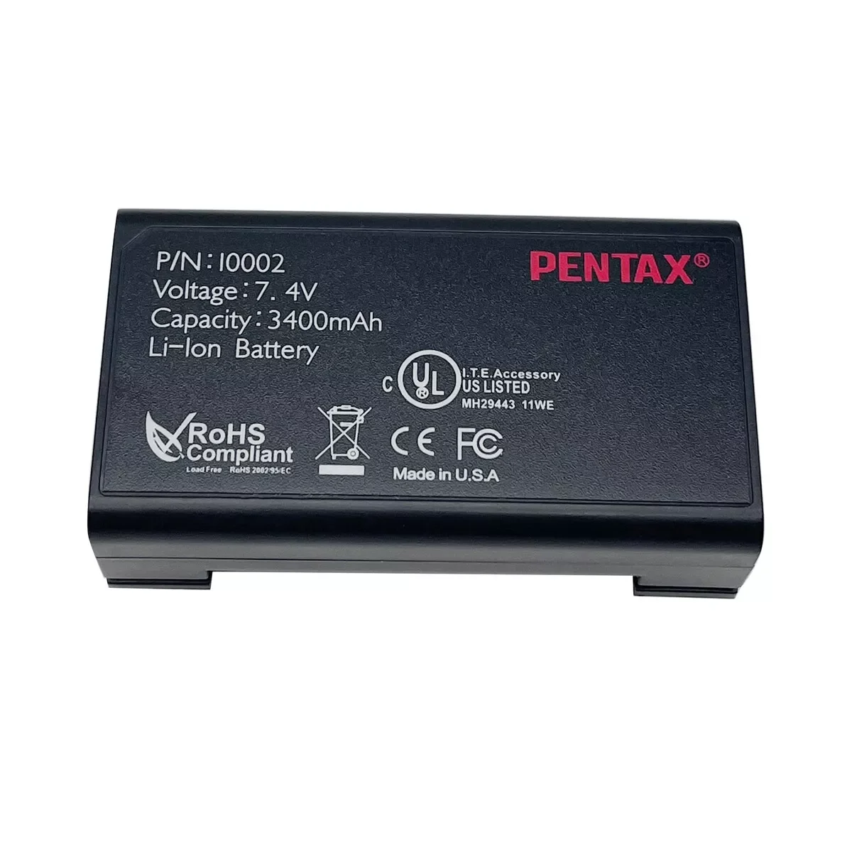 Новый аккумулятор 3400 мАч Pentax GPS 10002 для G3100