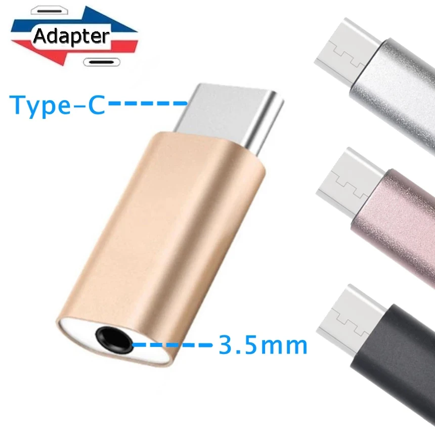 

Alloy Type-c To 3.5mm Headphone Adapter Type-C Female To 3.5mm Jack Male Earphone Adapter Audio Converter Phone Accessories