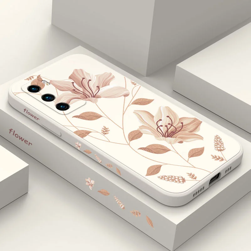 

Delicate Blossoms Phone Case For Huawei P40 P50 P30 P20 Pro Lite Nova 10 10SE 9 9SE Mate 50 50E 40 30 20 Pro Lite Cover