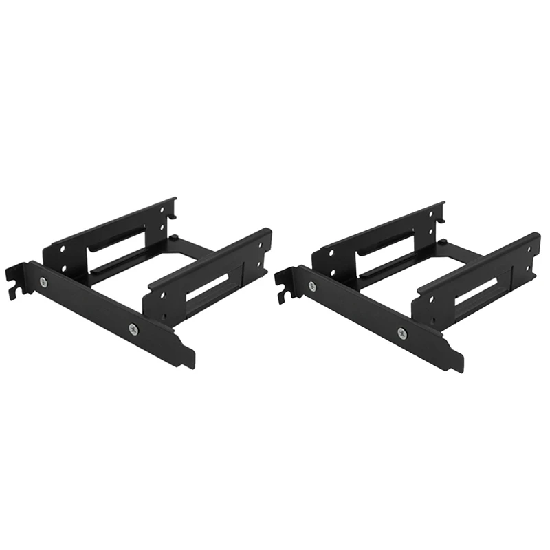

SSD HDD Mounting Bracket for PCI 2 x 2.5Inch Internal Hard Drive Mounting Kit Convert Dual 2.5inch SSD/HDD to A PCI Slot