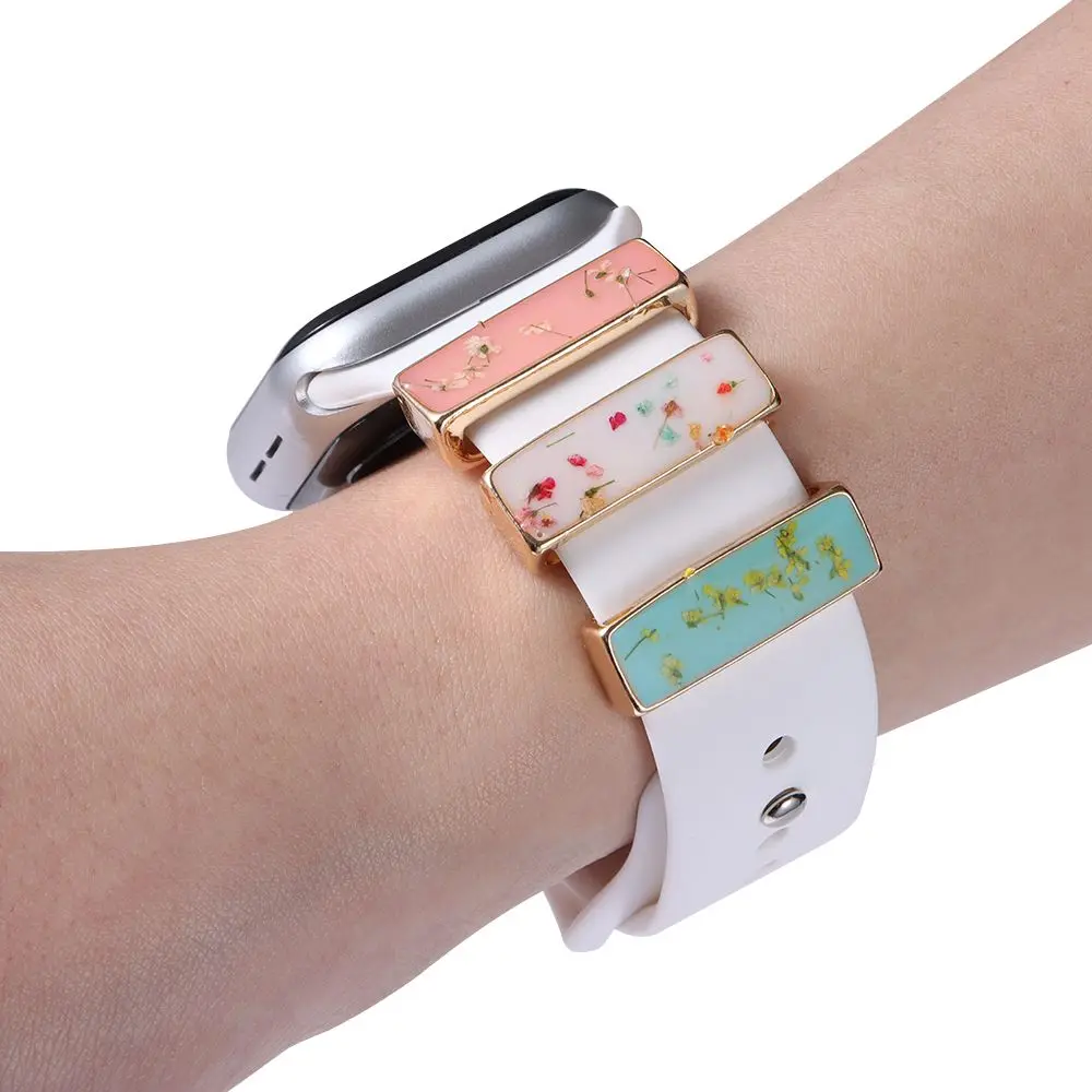 Новинка браслет для часов Apple Watch металлические подвески декоративное кольцо в