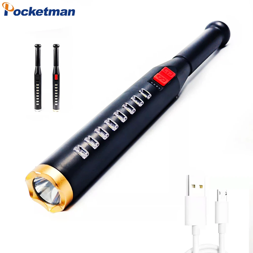 Новый Уличный фонарик-патруль с зарядкой от USB тактические фонарики фонарик для
