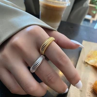 helix punk aesthetic rings female finger adjustable rings for women luxury quality fashion jewelry novelties 2022 trend gaabou
