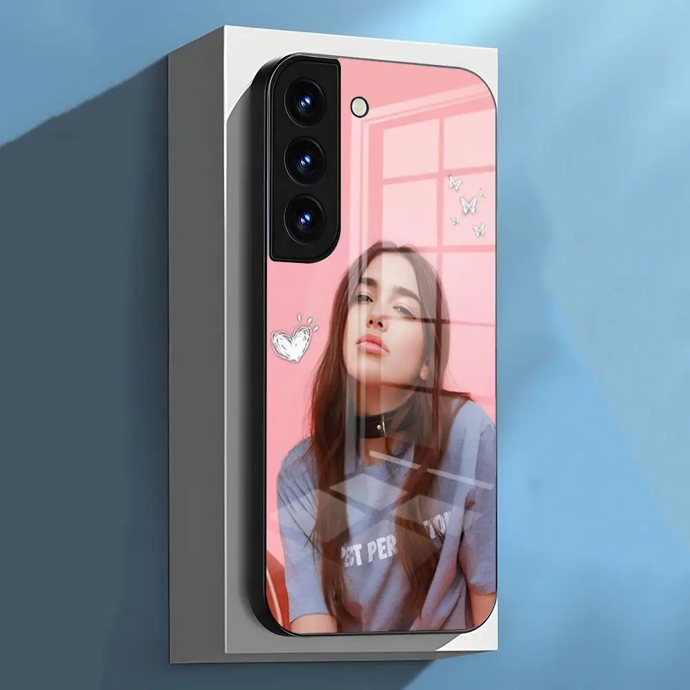 Фото Чехол для телефона Dua L-Lipas Singer для Samsung S26 S25 S24 FE S23 S22 S21 Plus S20 Ultra Note20Ultra, черный, стеклянный №4