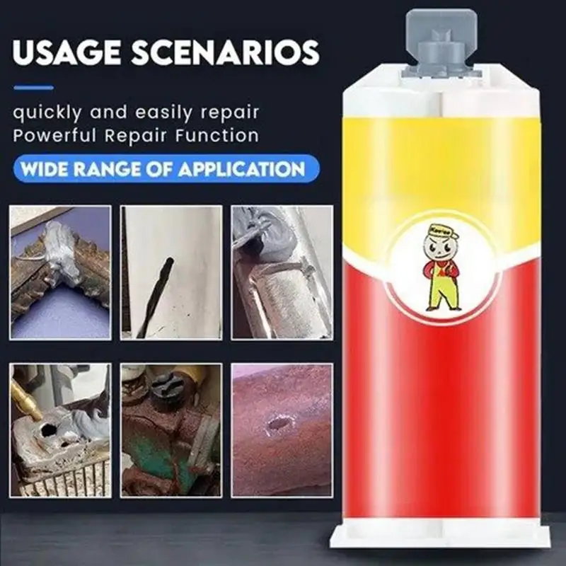

All-purpose Repair Glue Durable All Surfaces Steel Metal Cast Iron Repairing Adhesive Heat Resistance Magic Cold Welding Glue