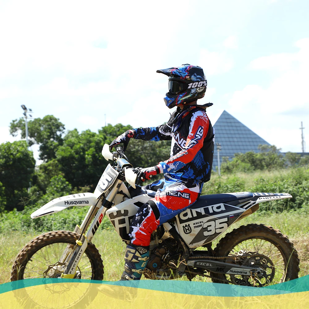 

Детский Эластичный костюм из джерси и брюк для мотокросса для мальчиков и девочек