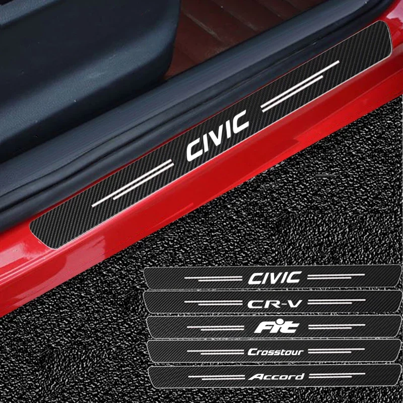 

Автомобильная наклейка из углеродного волокна для Honda civic accord cr-v fit crosstour, водонепроницаемая наклейка с защитой от царапин