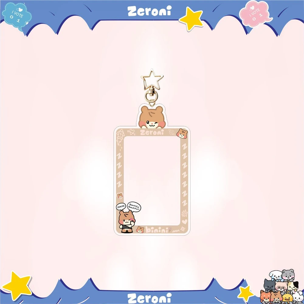 Брелок KPOP ZB1 с фоторамкой держатель для карт изображением героев мультфильмов