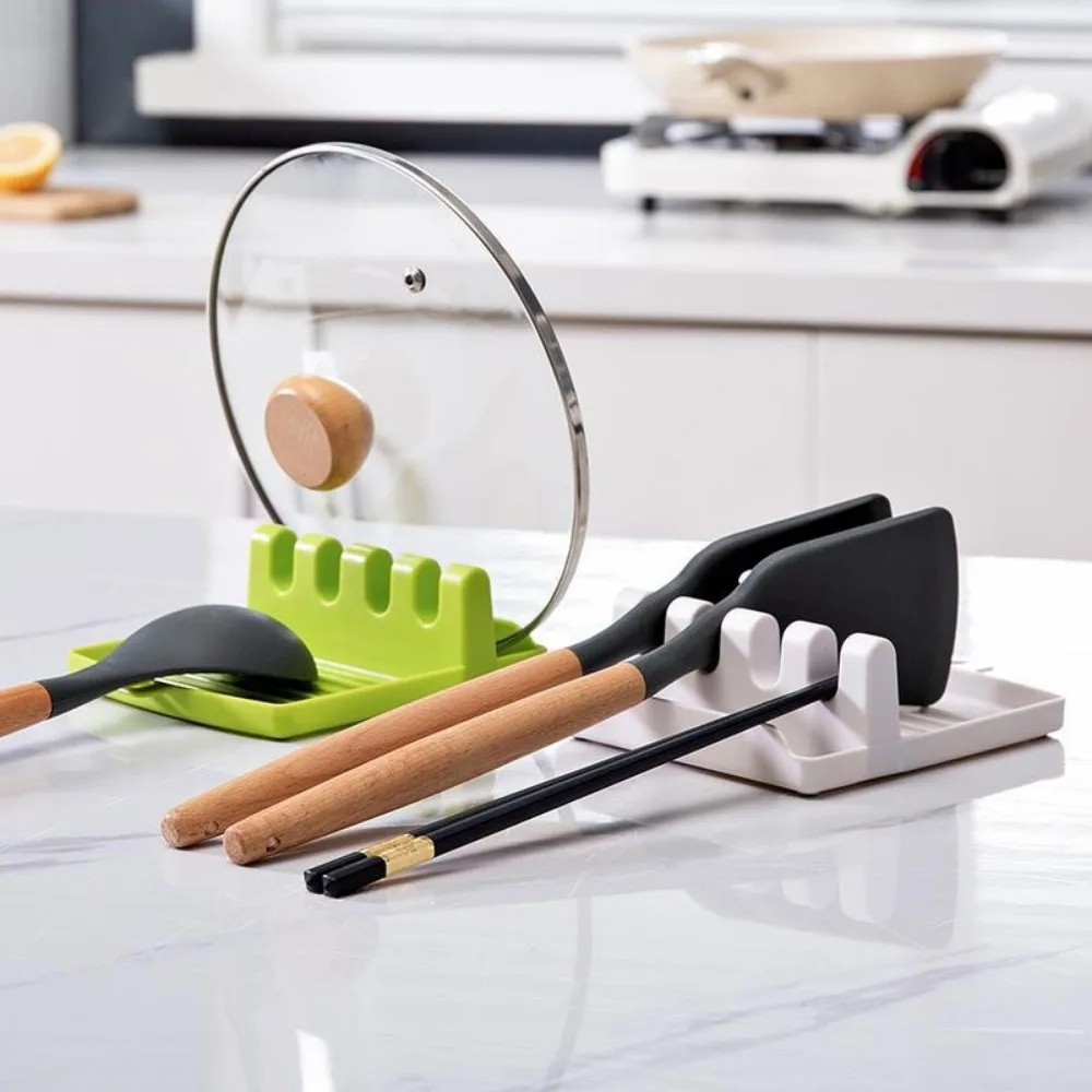 

1 PCS Multifunctional Tableware Storage Rack Portable Hangable Pot Lid Holder Rustproof Heat-Resistant Utensil Rack