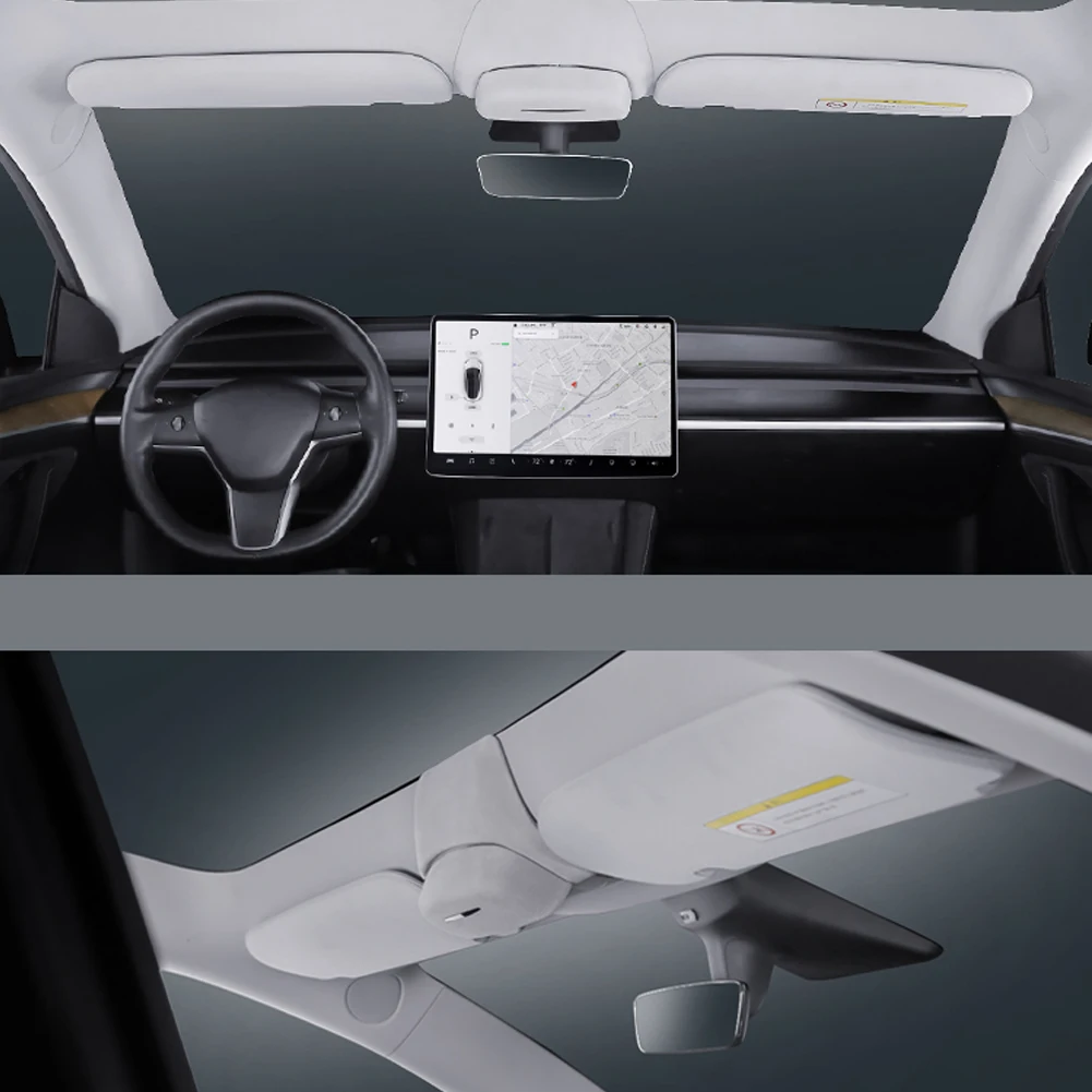 

Parts Glass Case Replacement Sunglasses Case Accessories For Tesla Model Y 2017-2023 ABS Plastic Durable Useful