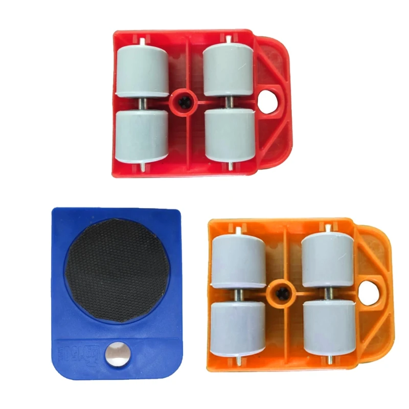 

Blue /Red /Yellow Convenient Easy To Use Large Furniture Wheel Sliders Furniture Lifter Shifter 360° Rotation Wheels