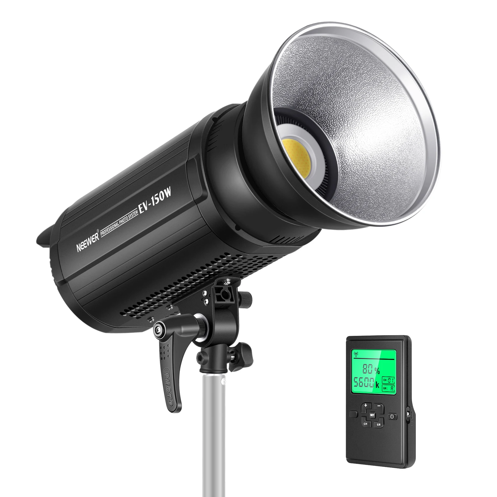 

Neewer 150W Bi-Color LED Video Light, 3300K-5600K Continuous Lighting with 2.4G Remote Control for Video Recording, Photography