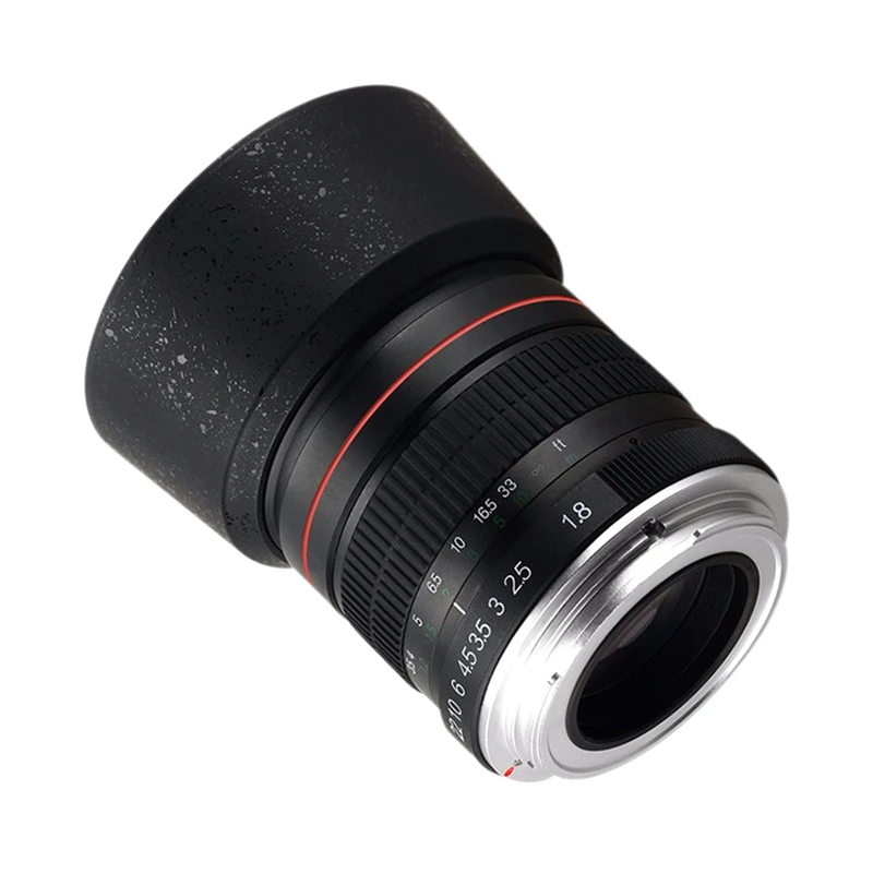 

Объектив для камеры 85 мм F1.8 SLR с фиксированным фокусом, объектив с большой диафрагмой, полнокадровый портретный объектив для объектива камеры Canon