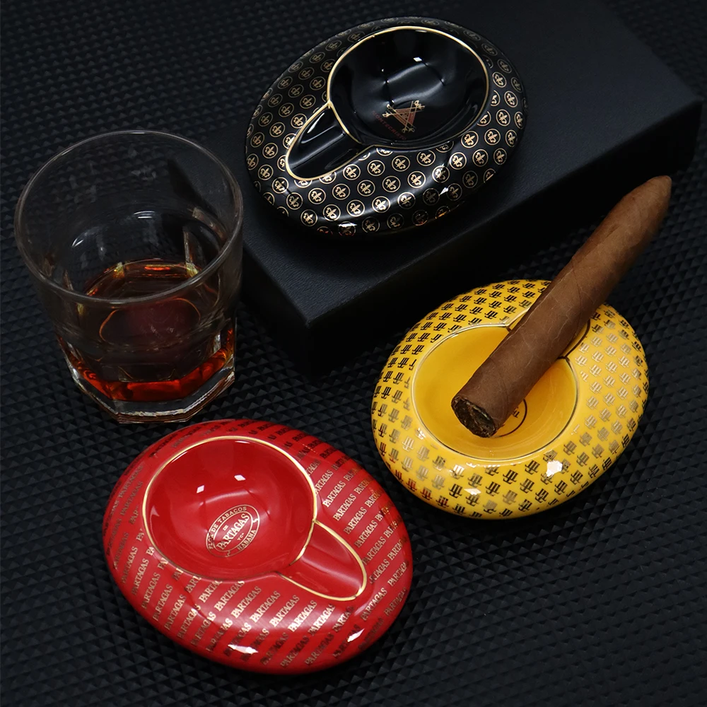 

Cigar Ashtray Ceramic Simple Small Home Living Room Decoration Gift Box Package Ceramic Cigar Ashtray CA-018
