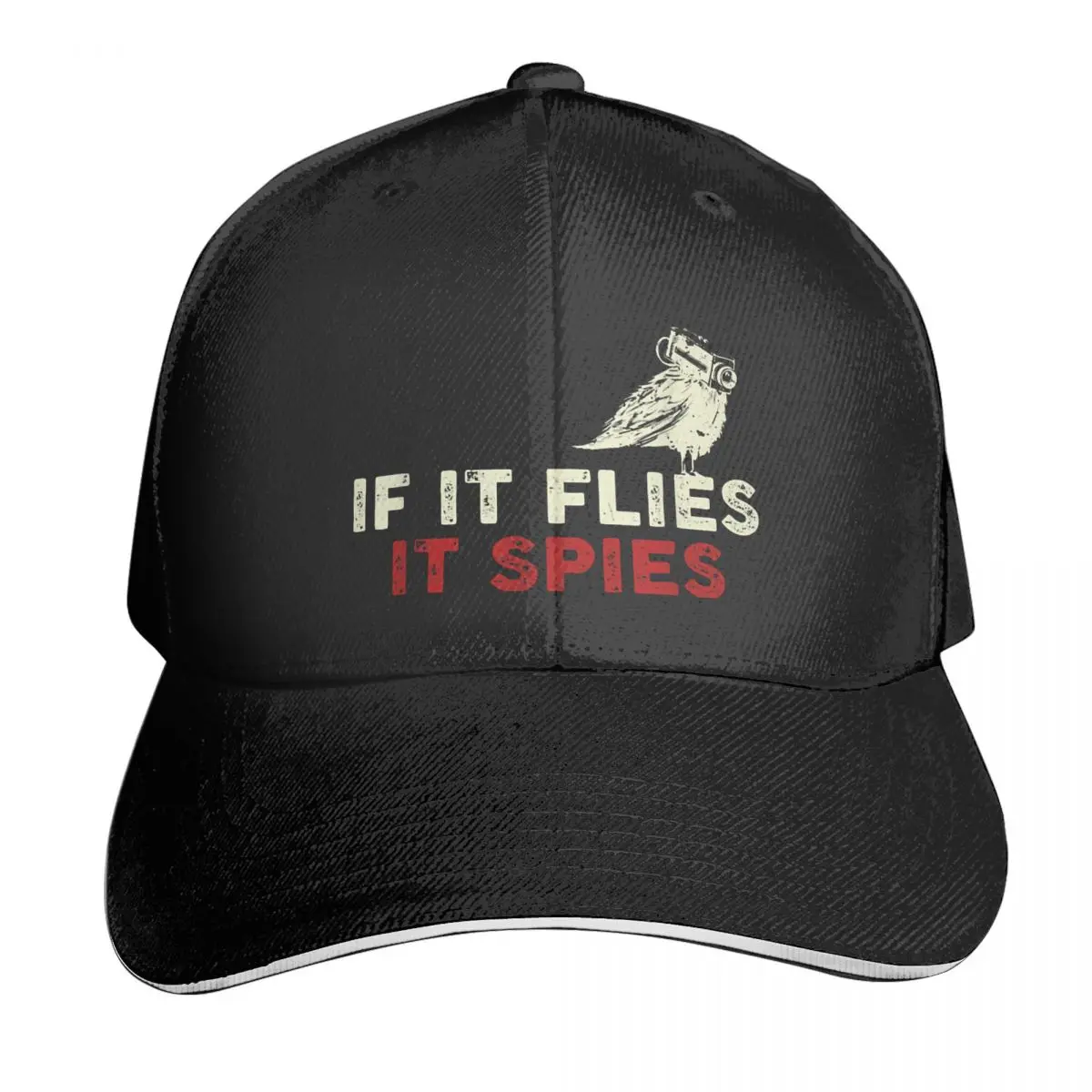 

If It Flies It Spies Conspiracy Theory Casquette, Polyester Cap Fashionable Unisex Birthday Gift