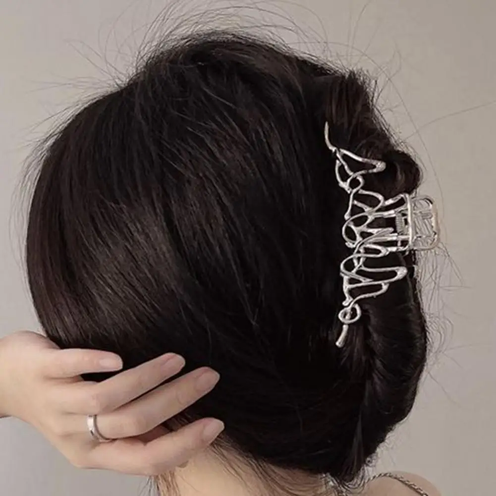 

Hair Barrettes Practical Hair Claws Crossing Teeth Hollow Out Hair Grips