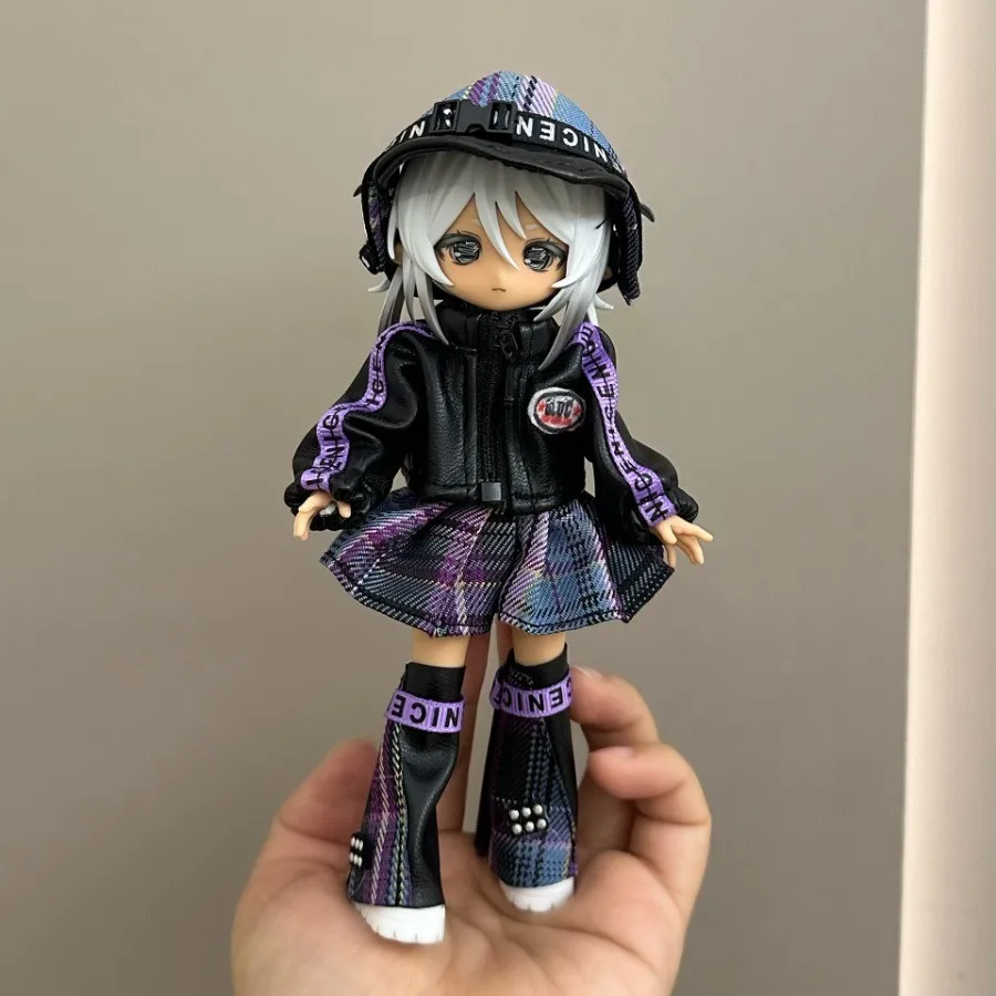 Фото Одежда для кукол, подходящая для кукол BJD 1/8, OB11 1/12, пропорции 11-17 см, аксессуары для самостоятельной нарядки кукол. №4