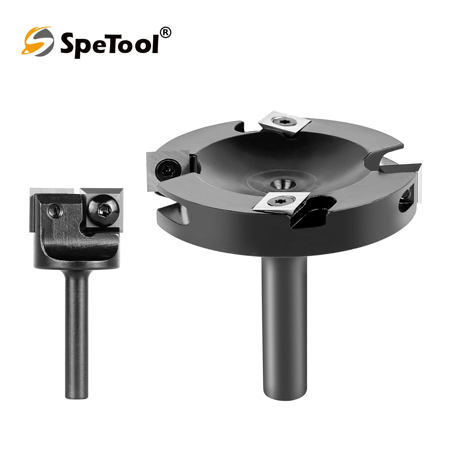 SpeTool 1 шт. ЧПУ катушка Поверхностная фреза с хвостовиком 1/2 дюйма 2-канавка