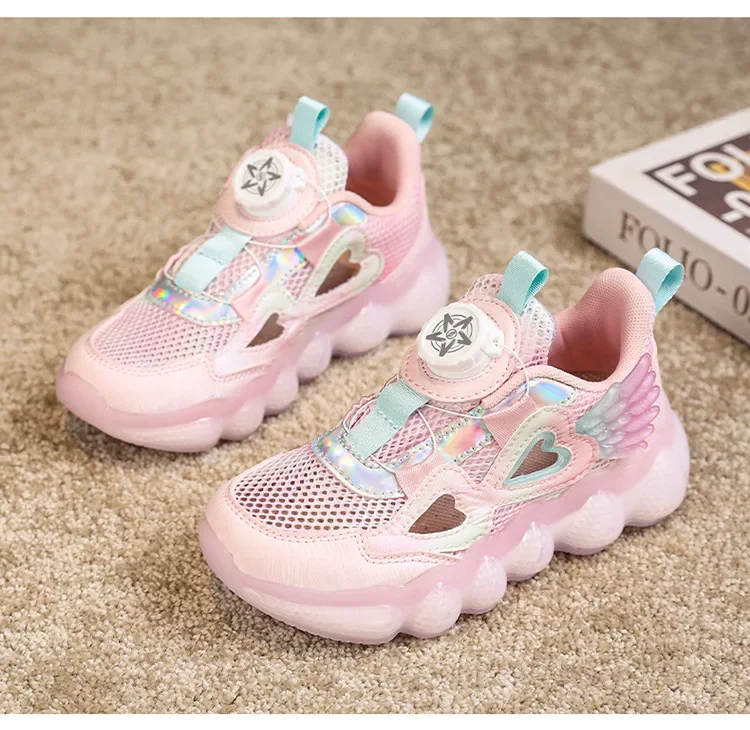 Спортивная обувь для девочек новая летняя стильная дышащая и модная