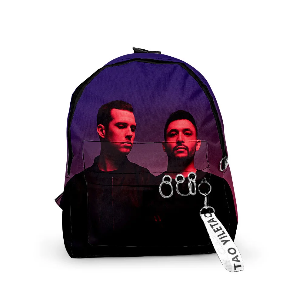 

Harajuku Novelty Cool SLANDER School Bags Notebook Backpacks Boys/Girls 3D Print Oxford Waterproof Key Chain Small Travel Bags