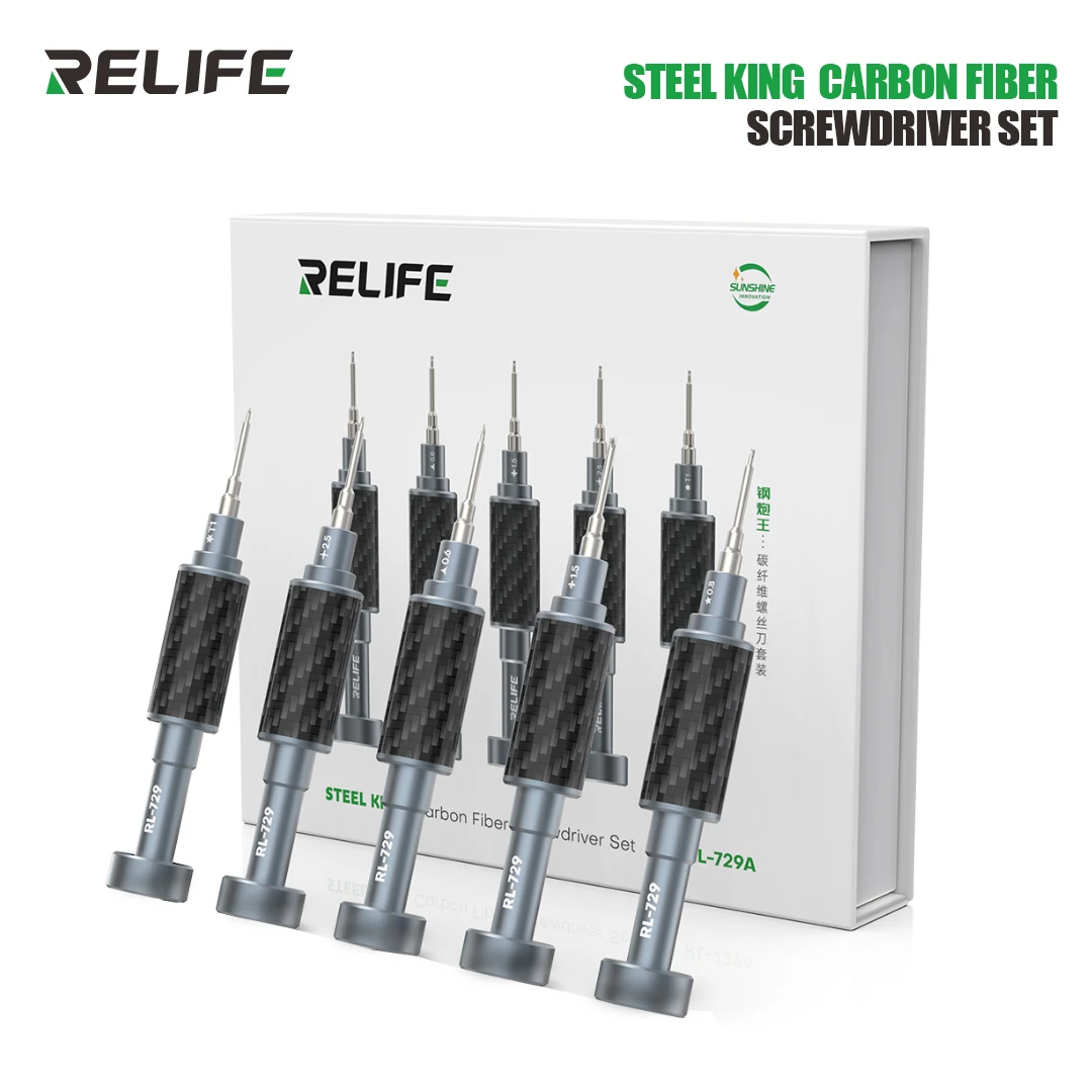 Набор отверток Relife RL-729A Steel Cannon King сильное магнитное притяжение стальные биты 3D S2