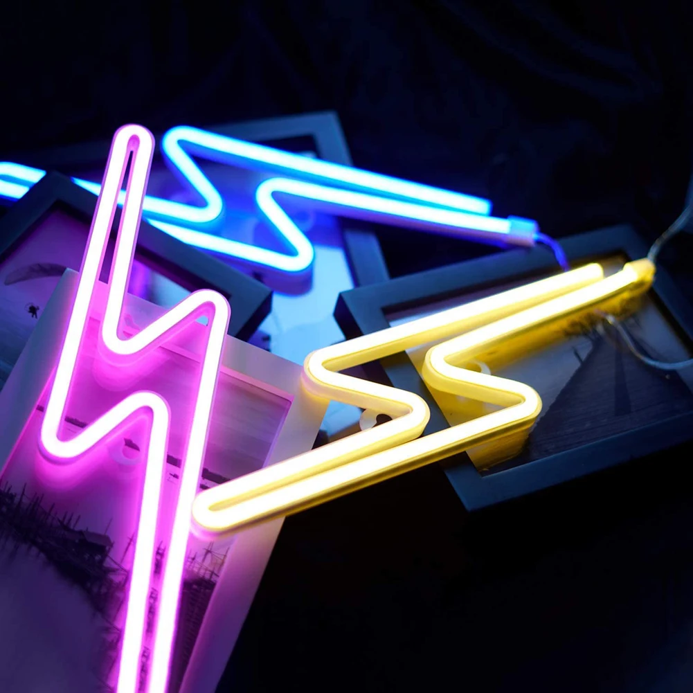 

Светодиодный неоновый светильник с USB-разъемом, настенная декоративная лампа для интерьера спальни, комнаты, тонкая фотолампа с питанием от...