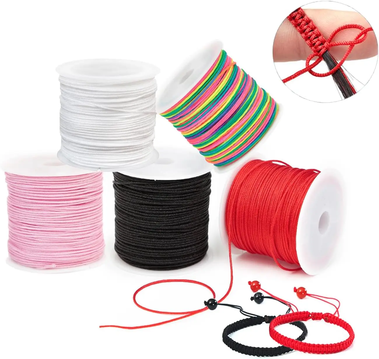 Нейлоновая нить для рукоделия Decor Crystals 0 8 мм 100 ярдов