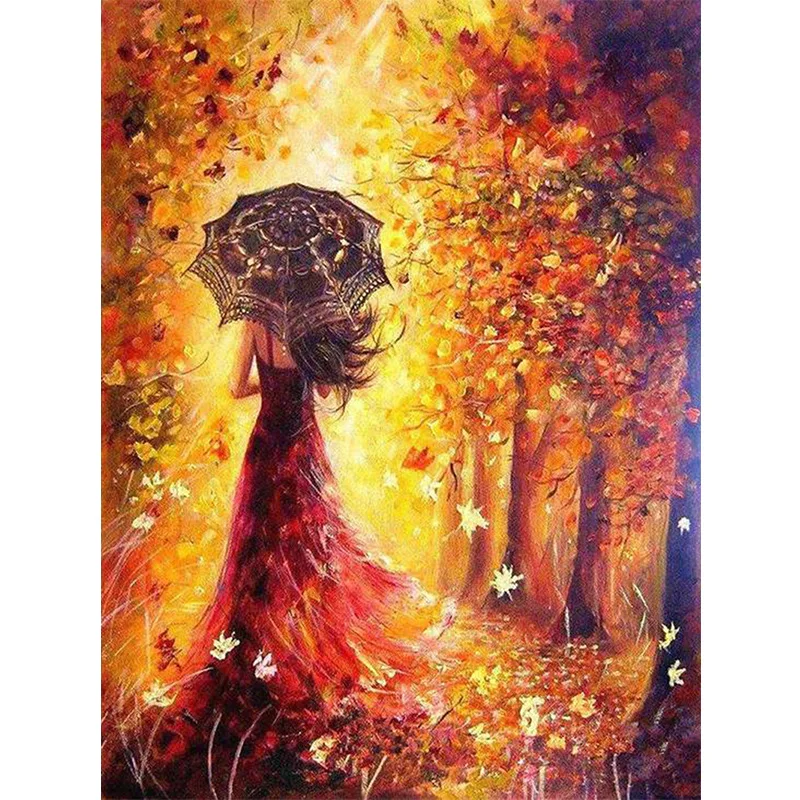 

046913702 Digital oil painting hand-colored oil paint bedroom decorative painting oil painting hanging painting