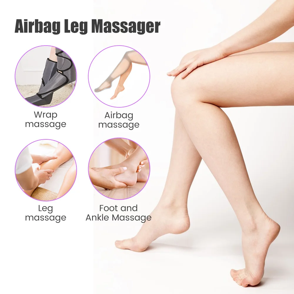 Electric Foot Leg Massager Air Pressure Heating Promotes Blood Circulation Muscle Relaxation Pain Relief with Remote Control |