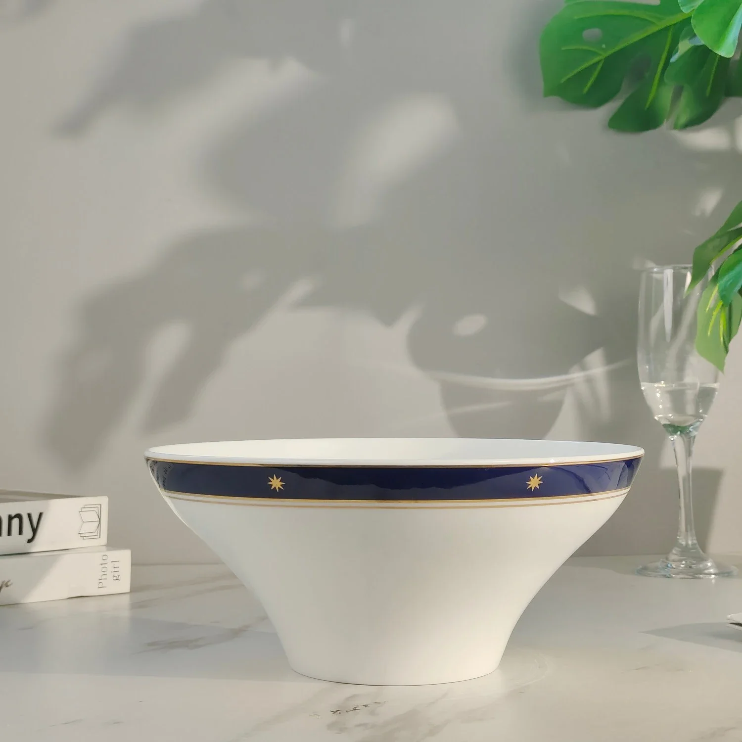 Cuenco керамическая коммерческая сегмента) cuencos sopa hu ziy theo dorado azul Klein ensalada fios tuerca gran