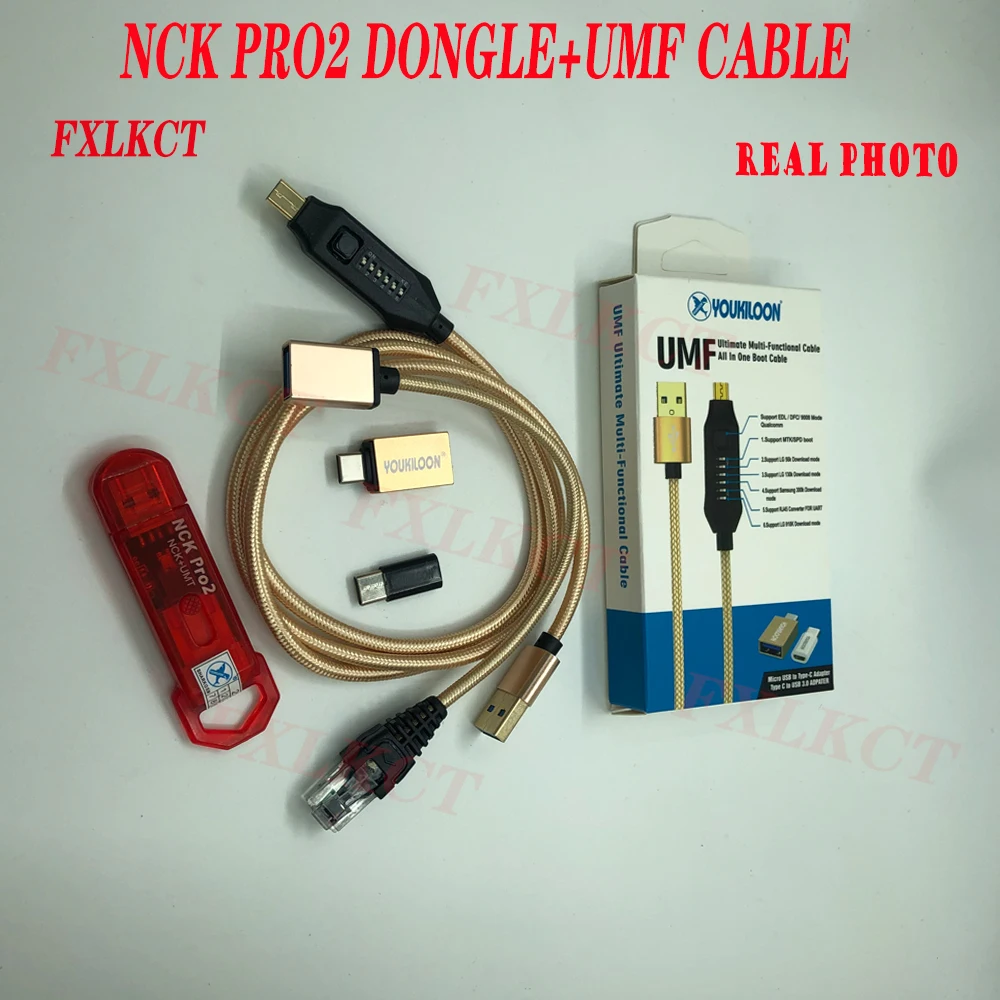 2025 Новый ключ Nck Pro 2 (Nck + Umt) в 1 Umf All Boot Cable с SIM-картой и однолетним инструментом для
