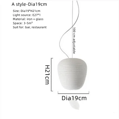 

Подвесной светильник QINGYUNKE Milky White Glass