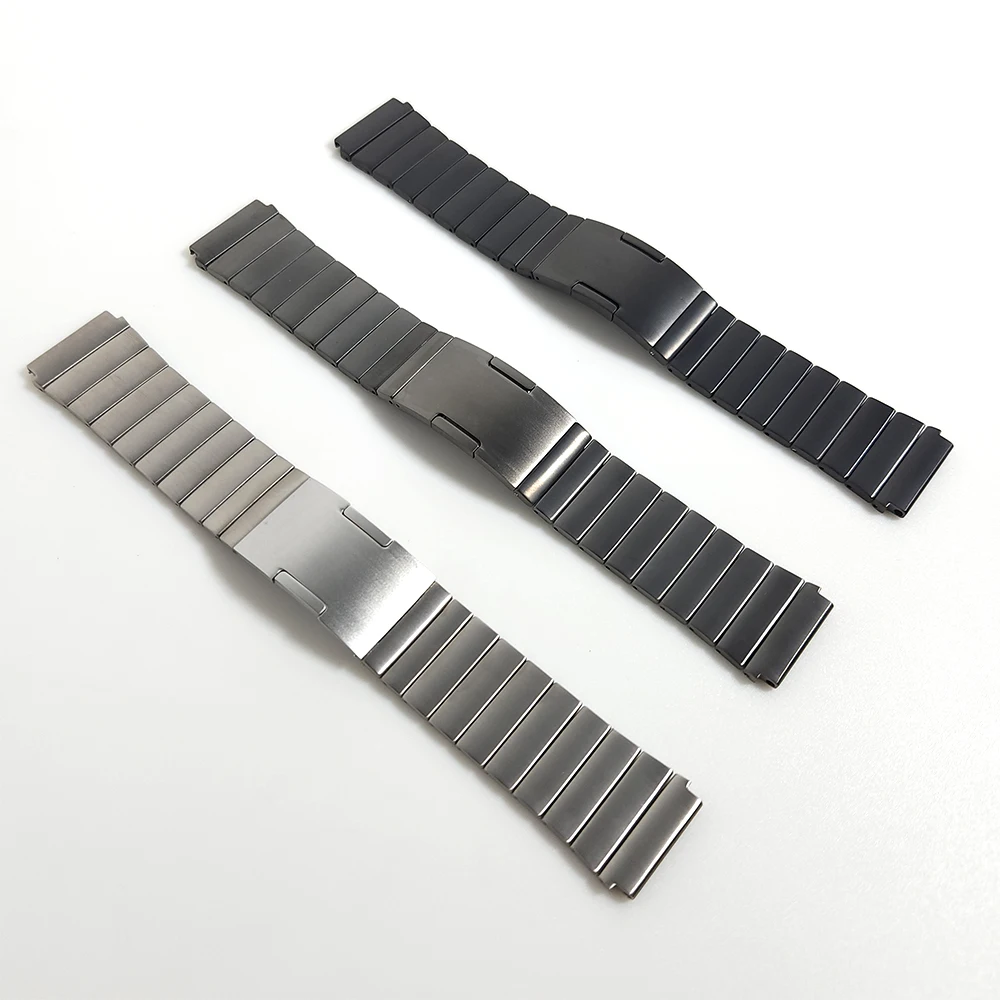 22MM Titanium Metal Strap For Huawei Watch 3 Pro /GT3 GT 2 42 46mm /GT2 Pro Watchband Bracelet wristband Quick remove link Black