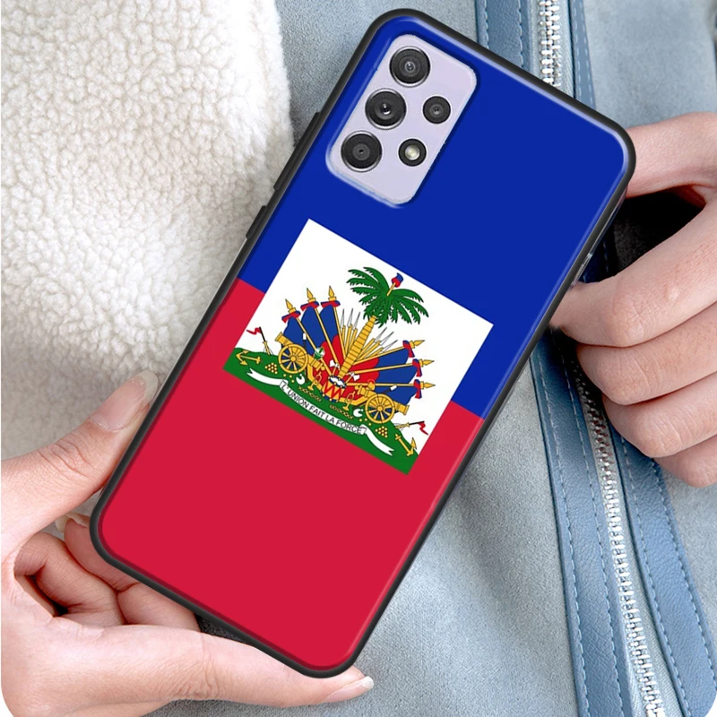 Мягкий чехол с флагом Гаити для Samsung A52S A12 A22 A42 A52 A72 A51 A71 A50 A70 A20e A21S A32 - купить по