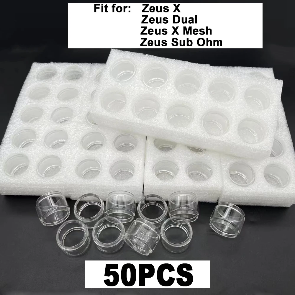

Оптовая продажа, 50 шт., ZHISHUO Zeus X Mesh Zeus Dual Z Sub Ohm ZX, запасная фотостеклянная трубка